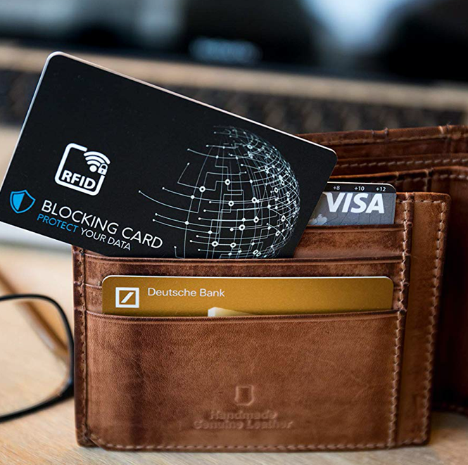 RFID blok karta chrání karty v penežence